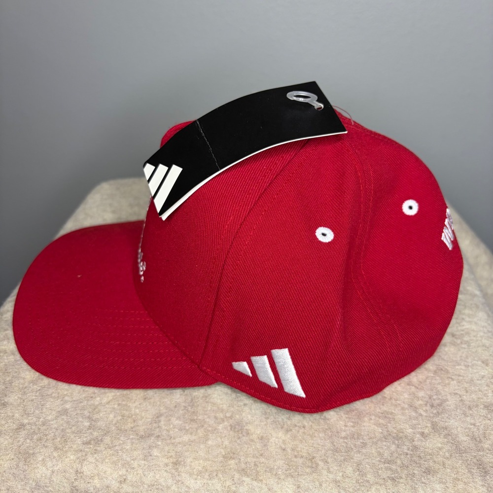Adidas NC State Wolfpack Hat Red Strat A-Frame Snapback Tuffy KB2446-165 OSFM - Picture 3 of 8
